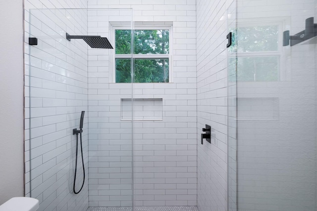 354 Peach Point Ln, Trinity, TX 75862 - bathroom with a stall shower and toilet