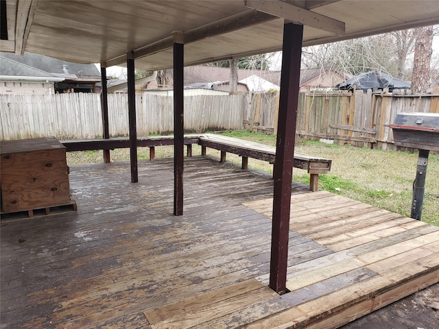 6662 Canyon Way Dr, Houston, TX 77086 - deck with a fenced backyard