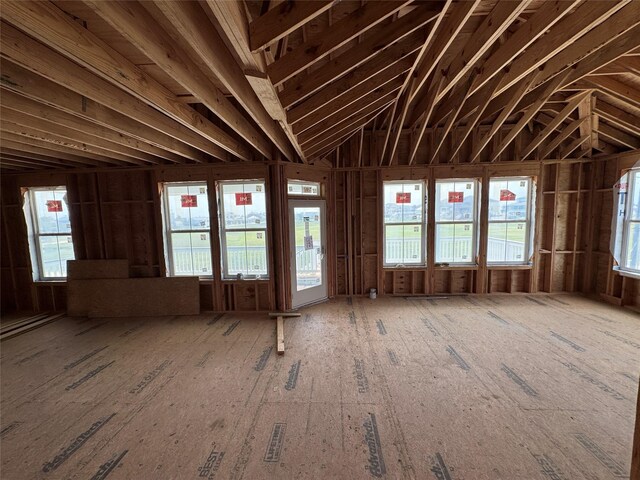 806 93rd St, Galveston, TX 77554 - misc room with healthy amount of natural light and lofted ceiling