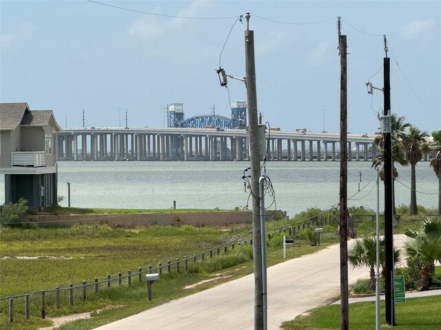 806 93rd St, Galveston, TX 77554 - water view with a notable bridge