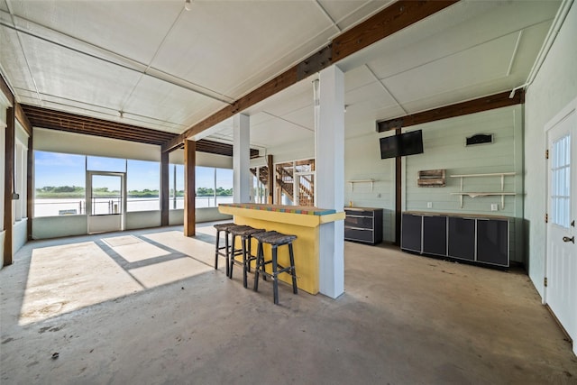 3190 Fm-2031, Matagorda, TX 77414 - sunroom / solarium with healthy amount of natural light and a water view