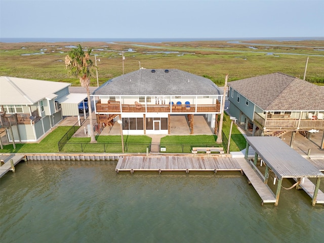 3190 Fm-2031, Matagorda, TX 77414 - view from above of property featuring a nearby body of water
