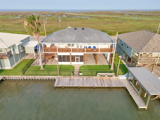 3190 Fm-2031, Matagorda, TX 77414 - aerial view of property and surrounding area with a large body of water