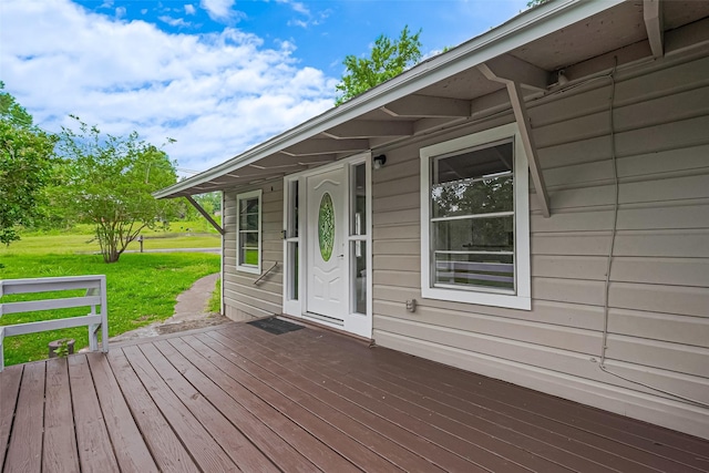 131 Holiday Blvd, Coldspring, TX 77331 - deck with a yard
