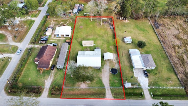 20695 Liberty St, New Caney, TX 77357 - aerial overview of property's location with property boundaries highlighted