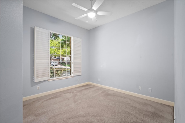 1107 Walden Hill Ct, Houston, TX 77077 - carpeted empty room with ceiling fan and baseboards