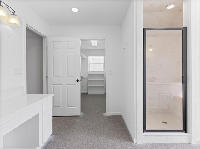 14624 Dove Ln, Needville, TX 77461 - hall featuring carpet floors and baseboards