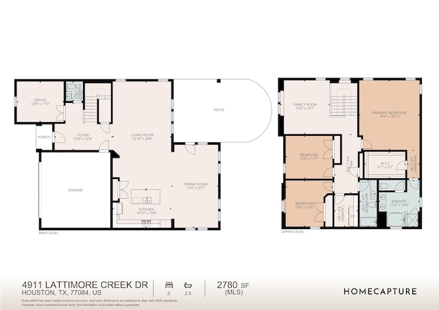 4911 Lattimore Creek Dr, Houston, TX 77084 - room layout