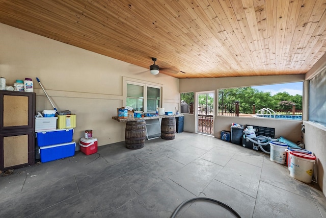 1307 Hillcrest Dr, Granite Shoals, TX 78654 - view of patio / terrace with a gate and a ceiling fan