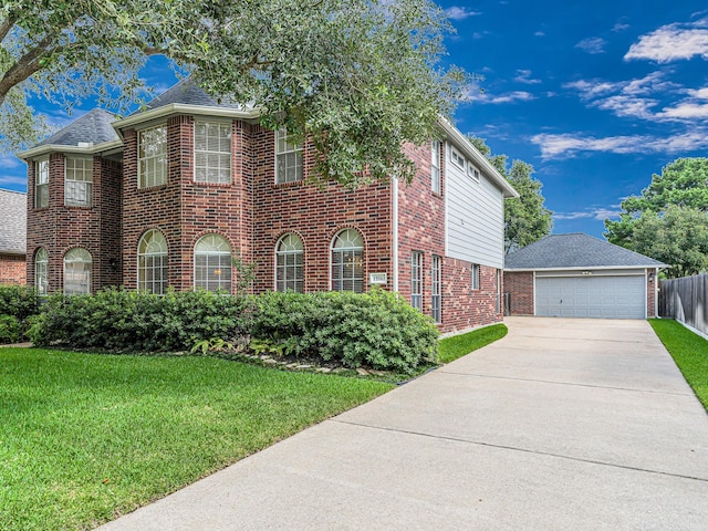 15510 Tysor Park Ln, Houston, TX 77095 - colonial inspired home with brick siding and roof with shingles