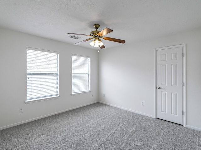 15510 Tysor Park Ln, Houston, TX 77095 - spare room with ceiling fan, carpet, and baseboards