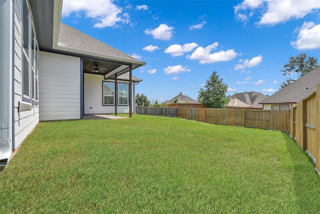 40380 Mostyn Dr, Magnolia, TX 77354 - view of yard featuring ceiling fan and a patio