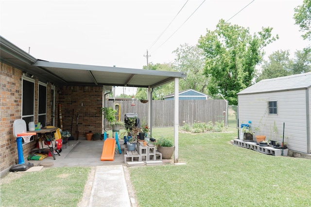 6014 Ghana Ln, Pasadena, TX 77505 - view of yard featuring a patio area