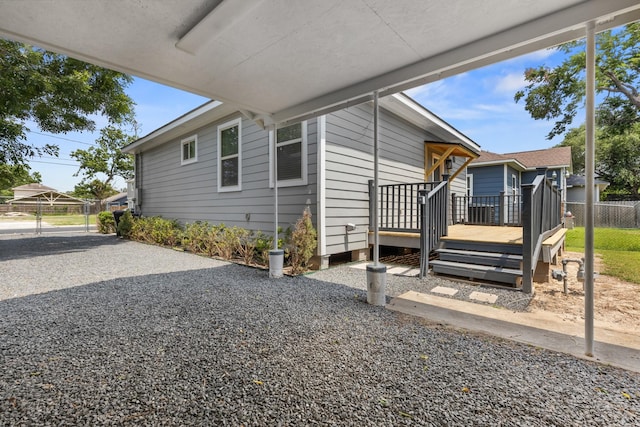 1505 Hussion St, Houston, TX 77003 - view of home's exterior featuring a deck