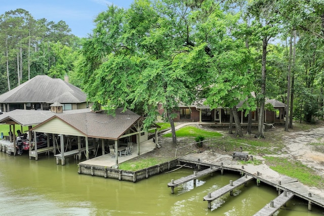 210 Harbor Run Dr, Coldspring, TX 77331 - dock with a water view