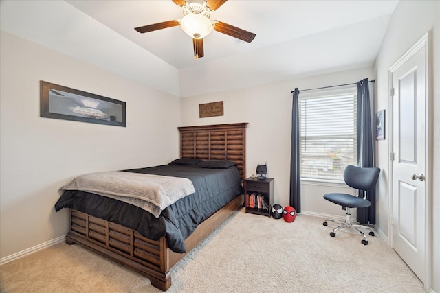 4423 Mimic Dr, Spring, TX 77386 - carpeted bedroom with baseboards and ceiling fan