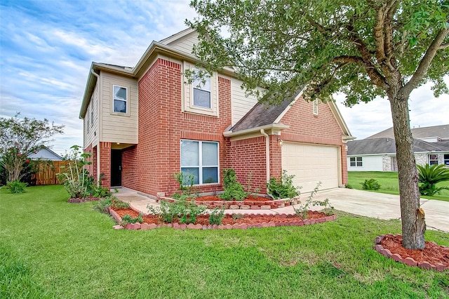 1230 Piedmont Creek Trl, Houston, TX 77073 - traditional-style home with brick siding, driveway, and an attached garage