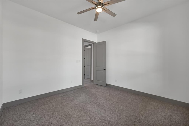1806 Athens Dr, Roman Forest, TX 77357 - empty room featuring ceiling fan, carpet flooring, and baseboards