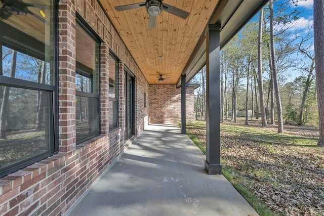 1806 Athens Dr, Roman Forest, TX 77357 - porch featuring ceiling fan