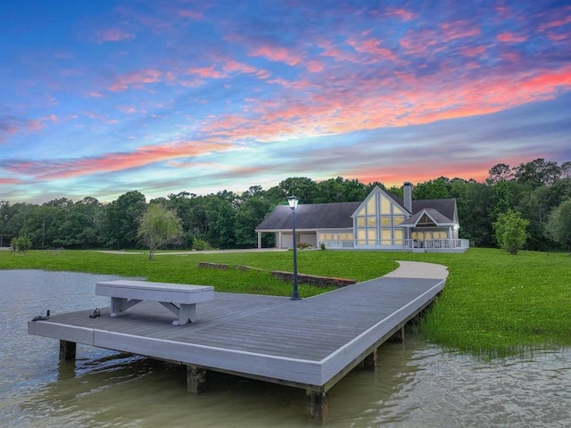 27140 Fm 365, Beaumont, TX 77705 - dock area with a water view and a yard