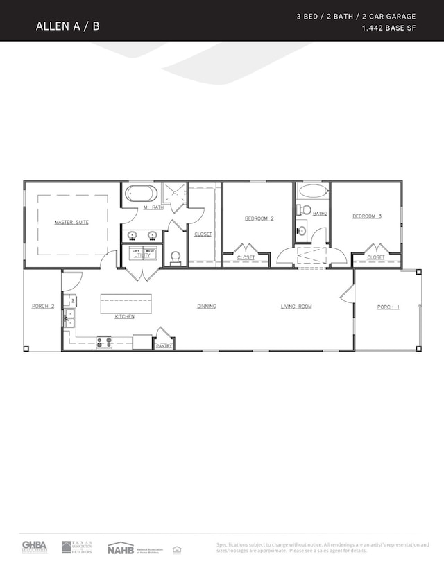 2517 S Houston Ave, Pearland, TX 77581 - home floor plan