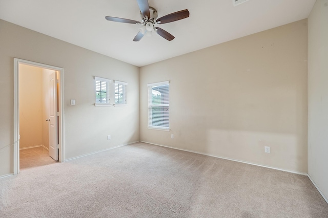 2827 Arica Ln, Spring, TX 77373 - carpeted empty room featuring ceiling fan and baseboards