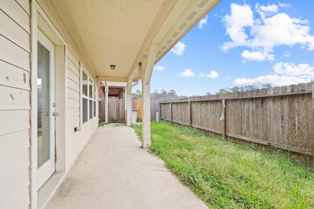 2827 Arica Ln, Spring, TX 77373 - fenced backyard featuring a patio