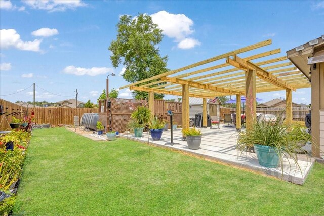 1685 Rd 5102, Cleveland, TX 77327 - view of yard with a pergola and a patio