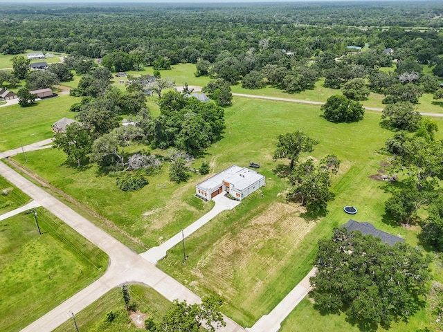 209 Horse Shoe Trl, Angleton, TX 77515 - aerial view of a heavily wooded area