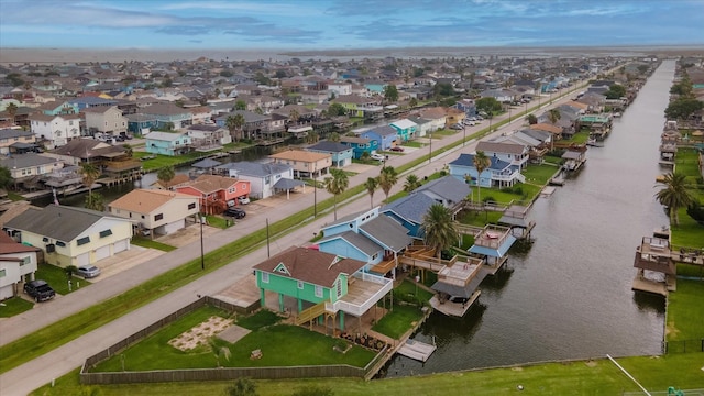 286 Ling St, Bayou Vista, TX 77563 - aerial view of residential area with a large body of water