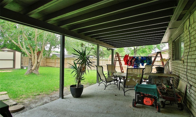 12662 Hackberry Dr, Willis, TX 77318 - view of patio / terrace with outdoor dining area