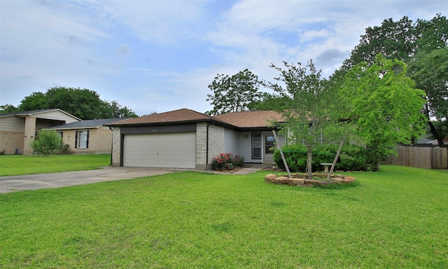 12662 Hackberry Dr, Willis, TX 77318 - view of front of home featuring an attached garage, driveway, brick siding, and roof with shingles