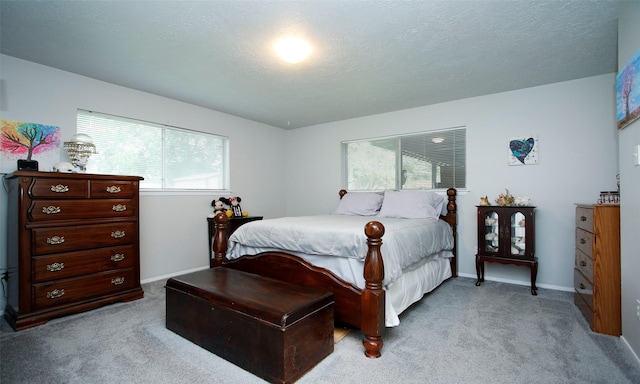 12662 Hackberry Dr, Willis, TX 77318 - bedroom with carpet floors, baseboards, and a textured ceiling