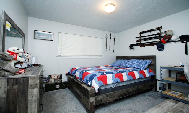 12662 Hackberry Dr, Willis, TX 77318 - bedroom featuring carpet and a textured ceiling