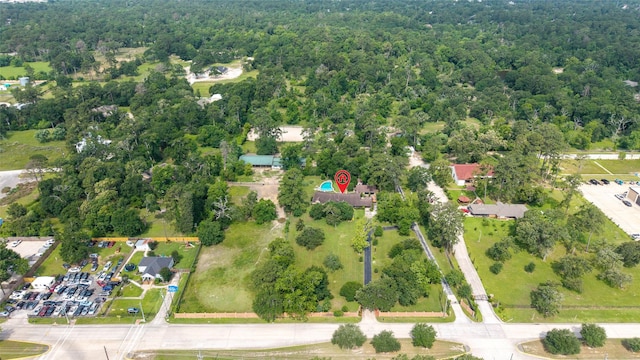 12625 Huffmeister Rd, Cypress, TX 77429 - bird's eye view of a heavily wooded area