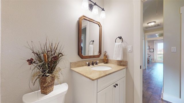 13830 Windlass Cir, Galveston, TX 77554 - half bathroom with toilet and vanity