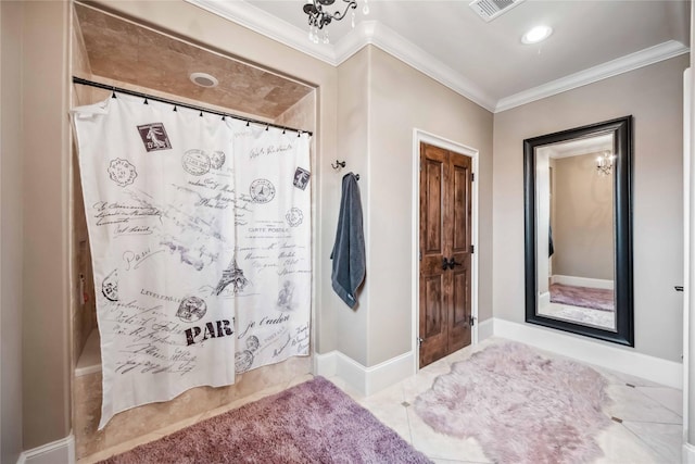4510 Siandra Creek Ct, Spring, TX 77386 - bathroom featuring crown molding and baseboards
