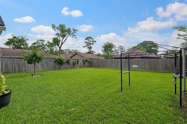 918 Hollow Tree St, La Porte, TX 77571 - view of yard with a gazebo