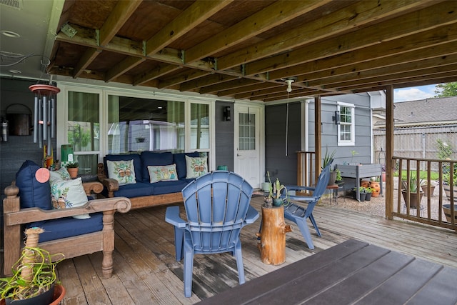 918 Hollow Tree St, La Porte, TX 77571 - view of deck