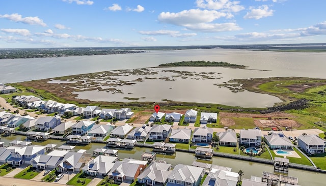 5218 Allen Cay, Texas City, TX 77590 - aerial view of residential area featuring a nearby body of water