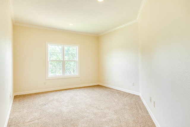 1 Heritage Oak Ct, Lake Jackson, TX 77566 - unfurnished room with carpet, ornamental molding, baseboards, and recessed lighting