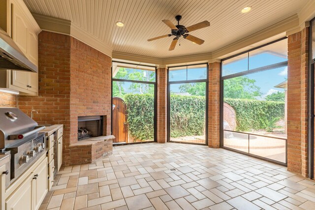 1 Heritage Oak Ct, Lake Jackson, TX 77566 - unfurnished sunroom with healthy amount of natural light