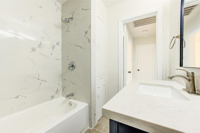 4914 Pershing St, Houston, TX 77033 - bathroom with washtub / shower combination and vanity