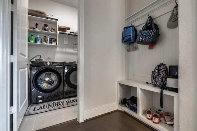 14303 Paseo Marbella Dr, Cypress, TX 77433 - laundry area with washer and dryer and baseboards