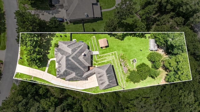 42 Brookefield Cir, Magnolia, TX 77355 - aerial view of property's location featuring property parcel outlined