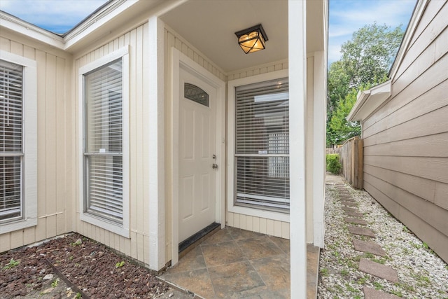 12124 Burdine St, Houston, TX 77035 - view of exterior entry with board and batten siding