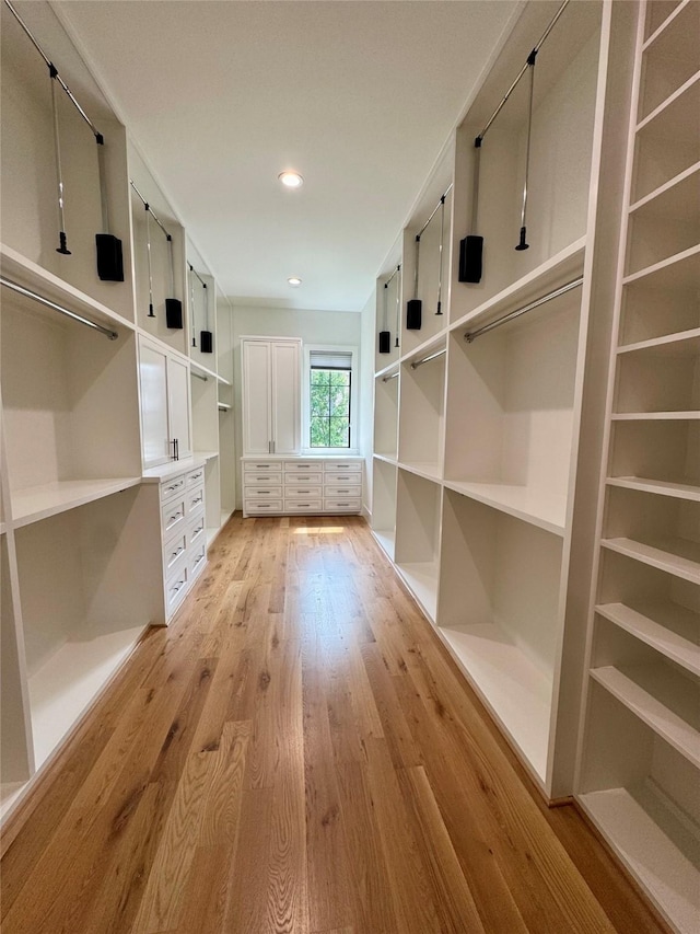 1701 Bayram Dr, Houston, TX 77055 - walk in closet with light wood-type flooring
