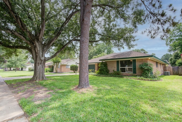 1708 Capstan Rd, Houston, TX 77062 - single story home featuring brick siding and central AC unit