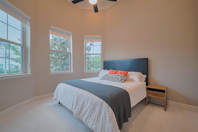 442 Imperial Blvd, Sugar Land, TX 77498 - carpeted bedroom with baseboards and ceiling fan