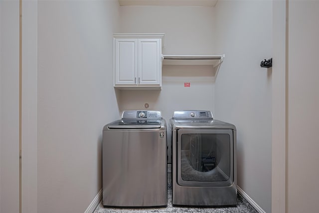 442 Imperial Blvd, Sugar Land, TX 77498 - laundry area with independent washer and dryer, cabinet space, and baseboards